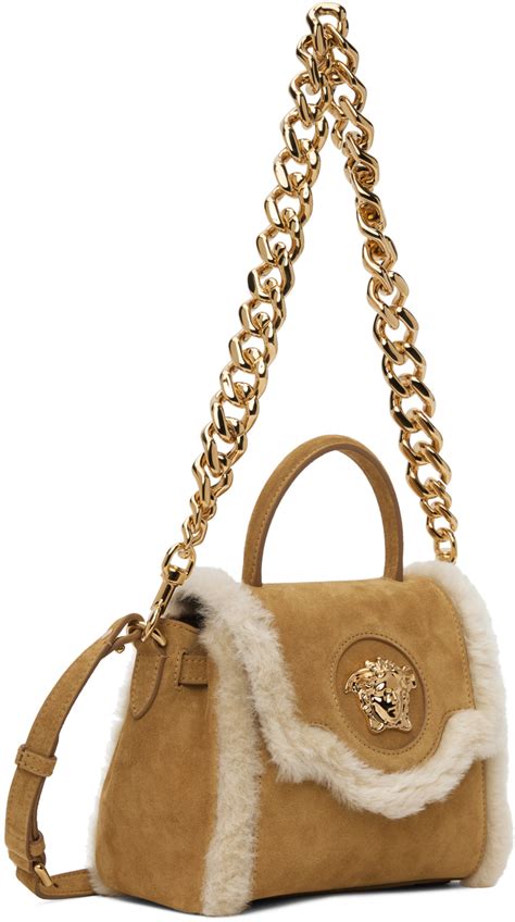 versace shearling bag